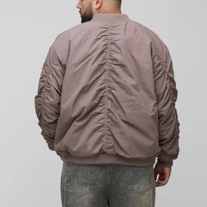 Chaqueta de Béisbol para Hombre Estilo Urbano OEM, Chaqueta Deportiva Informal Gruesa y Cálida para Exteriores, Cortavientos, con Cuello Alto, Estilo Universitario - Product Image 6