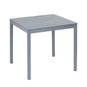 Tavolo da pranzo rettangolare quadrato per tutte le stagioni Top a doghe in plastica per giardino da pranzo all'aperto cucina ospedale spiaggia - Product Image 1