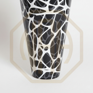 Vase de sol en aluminium plaqué or à forte demande, design de mariage, col en relief, impression émaillée, meilleur prix, vente en gros directe d'usine - Product Image 3