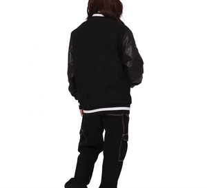 Veste universitaire en laine de haute qualité, décontractée, nouveau design, épaule tombante, lettre brodée, veste universitaire grande taille - Product Image 6