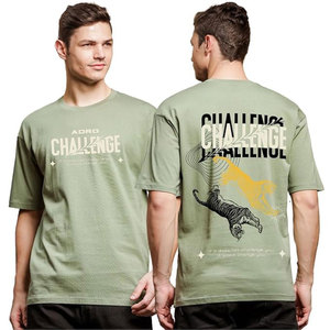 Camiseta de alta calidad con estampado de abullonado en 3D para hombre, venta al por mayor personalizada, 100% algodón, lavado ácido, Vintage para un aspecto de gran tamaño con hombros descubiertos - Product Image 1