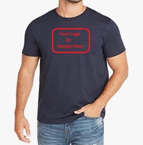 Venta al por mayor de camisetas de hombre de manga corta de cuello redondo sólido de diseño personalizado de peso pesado camiseta de gran tamaño para los hombres - Product Image 4