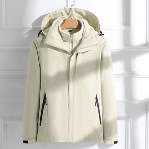 Veste d'extérieur détachable unisexe coupe-vent imperméable et chaude pour hommes et femmes tout-en-un ensemble de trois pièces pour la randonnée vestes pour hommes - Product Image 2