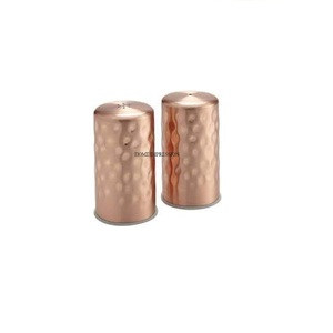 Modern Creative Art Superior Quality Metal Copper Antique Finished Hammered Texture <b>Table</b> Centerpiece Salt and Pepper Grinder - Product Image 1
