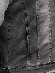 2024 nouvelle mode d'hiver français Terry Denim surdimensionné à capuche pour les femmes poids lourd veste vêtements - Product Image 5