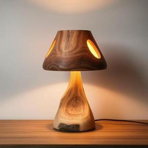 Artisanat en bois lampe de table Boîtes Signes muraux pour la décoration But - Product Image 6