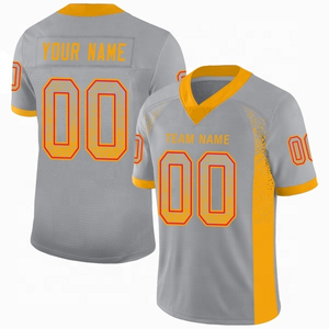 2025 vente en gros personnalisé Sublimation imprimé Logo OEM ODM Service respirant séchage rapide à manches courtes maillot de Football américain - Product Image 2