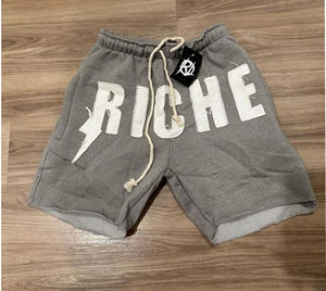 Pantalones cortos de hilo personalizados con precio al por mayor letras bordadas desgastadas ropa de calle pantalones cortos casuales de verano Pantalones cortos de alta calidad para la venta - Product Image 6