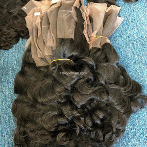 Usine pas cher 13x4 HD soyeux droite vague Machine Double trame avant pour femmes noir vietnamien Remy vierge humain 13x6 - Product Image 5