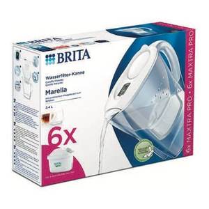 MARELLA Lot de 6 pour kit de carafe filtrante blanche Maxtra Pro 2,4 L, carafe à eau <span class=keywords><strong>Brita</strong></span> avec filtres 1051474 - Product Image 2