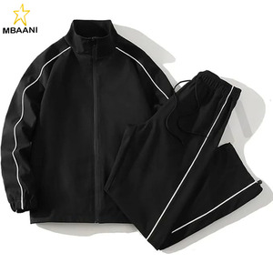 Ensembles de course d'automne pour hommes, veste coupe-vent chaude, pantalon, survêtement - Product Image 3