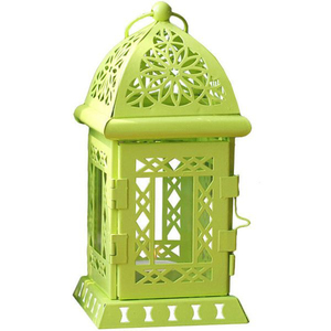 Lanterne en métal de temple marocain de qualité supérieure, en fer et en verre, porte-bougie suspendu, décoration d'intérieur en gros - Product Image 1
