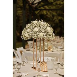 Centro de mesa de metal Premium de moda superventas con un diseño contemporáneo elegante para mesas de comedor y eventos de lujo - Product Image 6