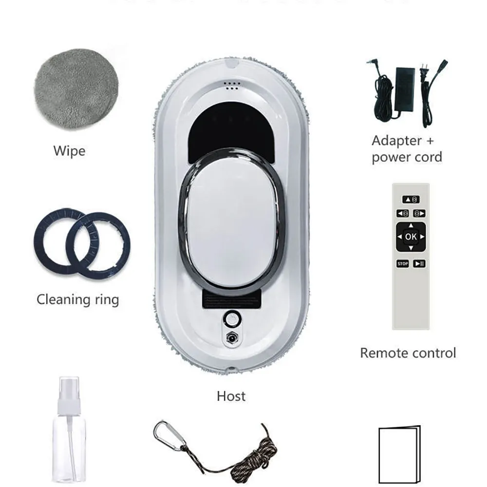Automatic Household Cleaning Glass With Remote Control Robot Vacuum