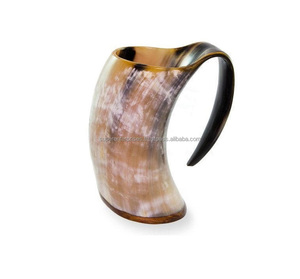 Tasse en corne de vache africaine colorée pour boire de la bière, décor d'intérieur, Design de matériau Unique, tasse à boire - Product Image 5
