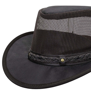 หมวกคาวบอยตะวันตกสีดำสำหรับทั้งชายและหญิงใส่กลางแจ้งใส่สบายคุณภาพสูง - Product Image 3