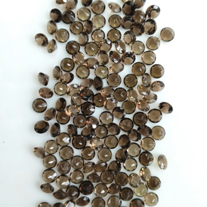 Cuarzo Ahumado Natural de 6MM, Corte Brillante Redondo, Gema Suelta de la Mejor Calidad para la Fabricación de Joyas - Product Image 5