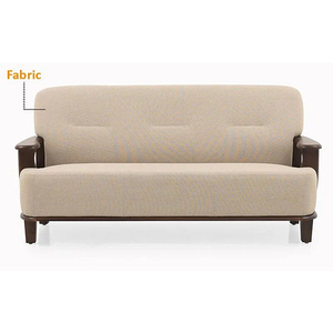 Sạc Bằng Gỗ <span class=keywords><strong>Sofa</strong></span> Đặt 3 + 1 + 1 Hiện Đại Phong Cách Bền Rắn Gỗ Đồ Nội Thất Phòng Khách Thoải Mái Bọc Chỗ Ngồi - Product Image 2