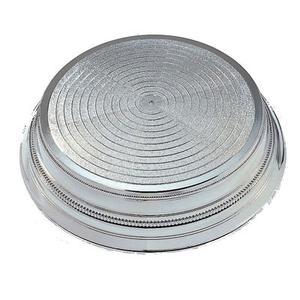 Diseño martillado brillante niquelado acabado aluminio Metal pastel soporte para fiesta de cumpleaños uso taza pastel servidor soporte - Product Image 5