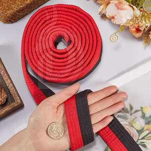 Ceintures brodées en coton respirant, fournisseur en gros de ceintures de karaté, ceintures d'arts martiaux, ceintures d'entraînement de Taekwondo, de karaté et de judo - Product Image 3