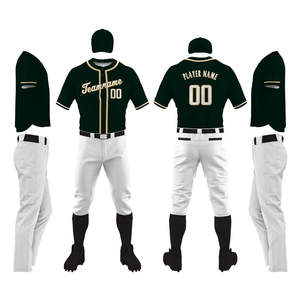 Uniformes de Béisbol Personalizados de Venta Caliente con Diseño Transpirable, Imprime Tu Propio Logotipo, Conjuntos de Marca Privada, Servicio OEM - Product Image 1
