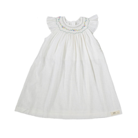Robe smockée de bébé de bonne qualité pour bébé fille à manches courtes fabriquée au Vietnam fabricant de produit de haute qualité pour bébé fille