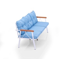 Ensemble de table et de chaises de balcon démontable en métal de fabrication turque, 4 pièces, meubles d'extérieur - Product Image 4