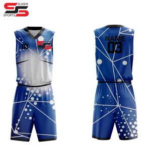 Uniformes de basket-ball personnalisés respirants et à séchage rapide pour jeunes et adultes fabriqués avec impression par sublimation - Product Image 1