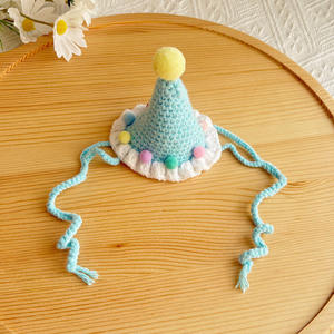 Set de Sombreros de Ganchillo Personalizables y Venta al por Mayor Directo de Fábrica para Fiestas de Cumpleaños de Mascotas, para Todas las Mascotas - Product Image 6