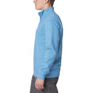 Sweat-shirt à demi-fermeture éclair 100% coton style décontracté pour hommes, couleur unie, vêtements d'hiver, sweats à capuche et sweat-shirts à la mode - Product Image 2