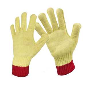 Guantes de Fibra de Aramida 100% (Kevlar/Twaron) Elásticos, Lisos (sin Recubrimiento), con Puño Acampanado, Resistentes al Calor y a las Llamas - Product Image 1