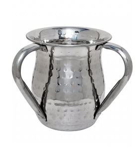 Taza de lavado de acero inoxidable de lujo, mango de vástago de latón, forma redonda, tamaño personalizado, taza de lavado de acero, pieza de diseño - Product Image 2