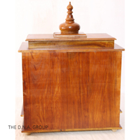 Mandir en bois traditionnel fait à la main | Temple décoratif Pooja pour la maison | Autel indien rustique pour un espace de culte paisible et un cadeau