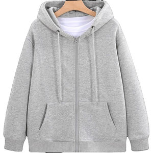 เสื้อฮู้ดซิปผู้ชายขายดีสำหรับฤดูหนาว คุณภาพสูง ผ้าฝ้ายฟลีซ 100% เป็นมิตรกับสิ่งแวดล้อม ระบายอากาศได้ดี สไตล์ฮิปฮอปสุดเทรนด์ - Product Image 2