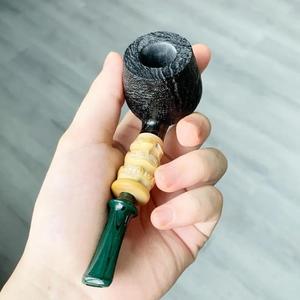 Pipa de Fumar de Resina y Madera de Tallo Largo, Reutilizable, Portátil, Ecológica, Tipo Curvado Vintage de Futeng, para Hombres y Mujeres - Product Image 5