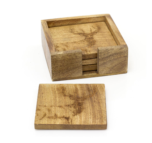 Posavasos de madera de nuevo diseño, posavasos de taza de café para decoración del hogar con logotipo personalizable a un precio asequible - Product Image 4