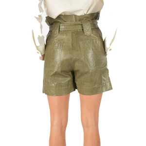 Pantalones cortos de cuero personalizados para mujer, ropa informal, ligeros, de diferentes tamaños, nuevo diseño a la moda - Product Image 6