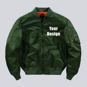 Veste à sublimation personnalisée en gros blouson coupe-vent bombardier manteau pour temps humide grande taille vestes et manteaux pour hommes survêtement - Product Image 5