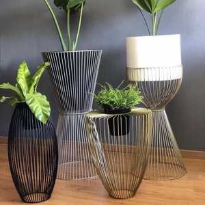 Round Metal Decorative Planter With Antique Finished Ideal For Beautiful Plants Flowers And Greenery In Home Or Patio Spaces - Product Image 5