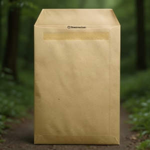 ถุงพลาสติกใสสีน้ำตาล DIN B4 แบบมีกาวในตัว สำหรับส่งสินค้า 110 กรัม/ตร.ม. 250 x 353 มม. 25 ชิ้น/แพ็ค SOENNECKEN - Product Image 3