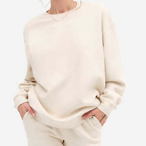 Sudadera Gruesa para Mujer, Informal, Lisa, de Manga Larga, Holgada, Estilo Pullover, para Otoño e Invierno - Product Image 4