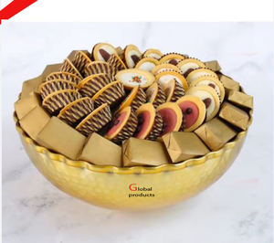 good quality silver finished metal stainless steel <b>dessert</b> and food serving <b>bowl</b> for hotel restaurant and bar - Product Image 5