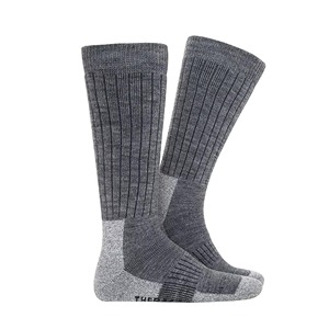 Chaussettes en laine extrêmement durables pour l'extérieur, très respirantes, naturelles, chaudes pour l'hiver, de haute qualité, GRIS - Product Image 1