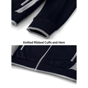 Conjunto Deportivo Informal para Hombre al por Mayor, Transpirable, de Forro Polar, con Cremallera Completa, Talla Grande, para Deportes de Invierno - Product Image 4
