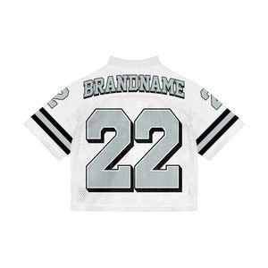 Custom Sublimation <b>Floral</b> Print American Football Jersey Mesh Boxy Fit Oversized Panel Work Team Name & Number Jerseys <b>For</b> <b>Men</b> - Product Image 3