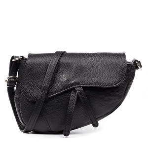 Sac bandoulière Susanna pour femme. Dollaro en cuir véritable. 22x7x17cm. Fabriqué en Italie. - Product Image 1