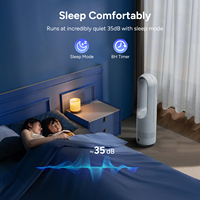 Nouveau ventilateur de purificateur d'air sans lame intelligent de vent de conception avec télécommande vent doux économie d'énergie bureau maison à double usage