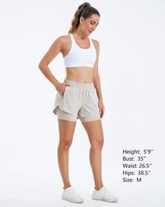 Shorts mini pour femmes en gros – Nouveauté été, coupe ample, taille élastique, style Y2K, maille respirante, séchage rapide, pour le sport et la gym - Product Image 6