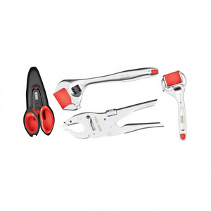 Ensemble d'outils Usag 4 pièces avec pinces réglables, clé à rouleaux, ciseaux pour une utilisation à la maison ou en atelier - Product Image 2