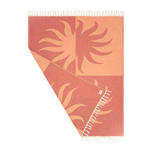 Serviette de plage en coton turc 100% jacquard tissée <span class=keywords><strong>sur</strong></span> mesure OEM, sans <span class=keywords><strong>sable</strong></span>, double face, gaufrée, avec pompons, pour <span class=keywords><strong>le</strong></span> bain, les voyages, les pique-niques - Product Image 5